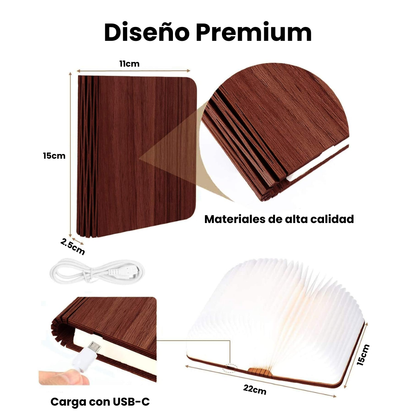 Lámpara de Libro con 3 Tonos LED
